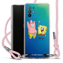 New Carry Case Transparent Stoff rosa/silber