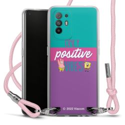 New Carry Case Transparent Stoff rosa/silber