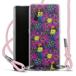 New Carry Case Transparent Stoff rosa/silber