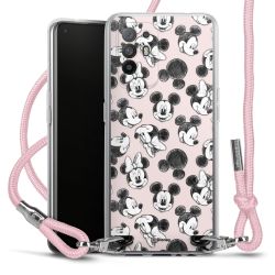 New Carry Case Transparent Stoff rosa/silber