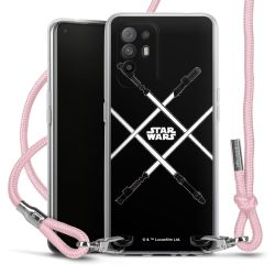 New Carry Case Transparent Stoff rosa/silber