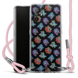 New Carry Case Transparent Stoff rosa/silber