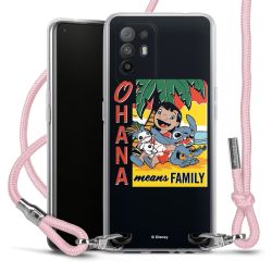 New Carry Case Transparent Stoff rosa/silber