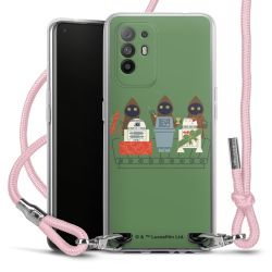 New Carry Case Transparent Stoff rosa/silber