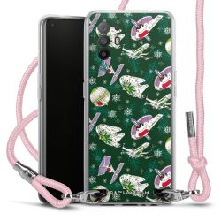 New Carry Case Transparent Stoff rosa/silber