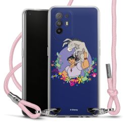 New Carry Case Transparent Stoff rosa/silber