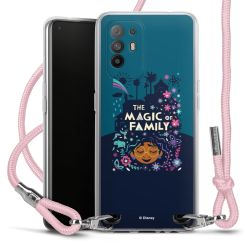 New Carry Case Transparent Stoff rosa/silber