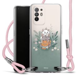 New Carry Case Transparent Stoff rosa/silber