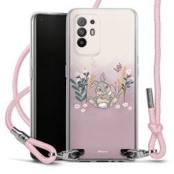 New Carry Case Transparent Stoff rosa/silber