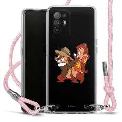 New Carry Case Transparent Stoff rosa/silber