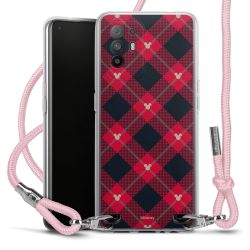 New Carry Case Transparent Stoff rosa/silber