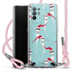 New Carry Case Transparent Stoff rosa/silber