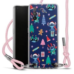 New Carry Case Transparent Stoff rosa/silber