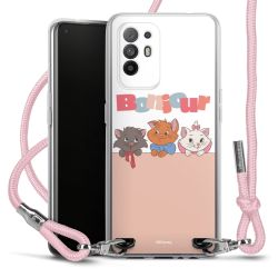 New Carry Case Transparent Stoff rosa/silber