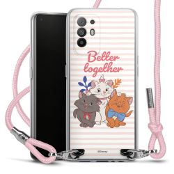 New Carry Case Transparent Stoff rosa/silber