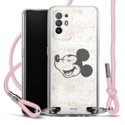 New Carry Case Transparent Stoff rosa/silber