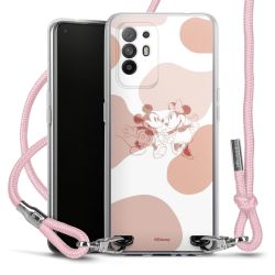 New Carry Case Transparent Stoff rosa/silber