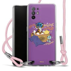 New Carry Case Transparent Stoff rosa/silber