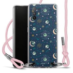 New Carry Case Transparent Stoff rosa/silber