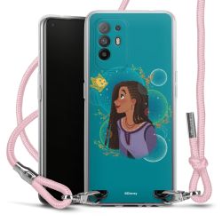 New Carry Case Transparent Stoff rosa/silber