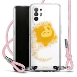 New Carry Case Transparent Stoff rosa/silber