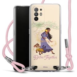 New Carry Case Transparent Stoff rosa/silber