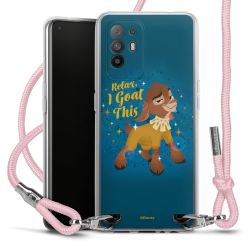 New Carry Case Transparent Stoff rosa/silber