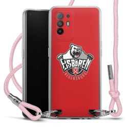 New Carry Case Transparent Stoff rosa/silber