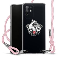 New Carry Case Transparent Stoff rosa/silber