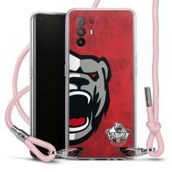 New Carry Case Transparent Stoff rosa/silber