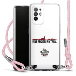 New Carry Case Transparent Stoff rosa/silber