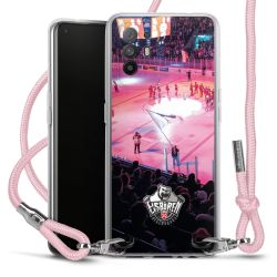 New Carry Case Transparent Stoff rosa/silber