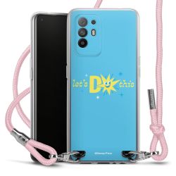 New Carry Case Transparent Stoff rosa/silber