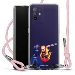 New Carry Case Transparent Stoff rosa/silber