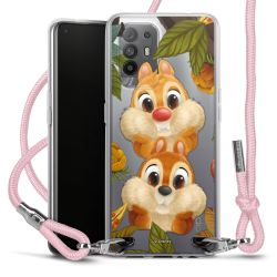 New Carry Case Transparent Stoff rosa/silber