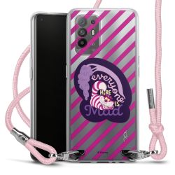 New Carry Case Transparent Stoff rosa/silber