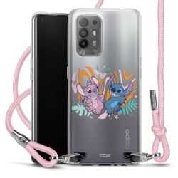 New Carry Case Transparent Stoff rosa/silber