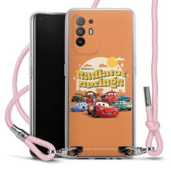 New Carry Case Transparent Stoff rosa/silber