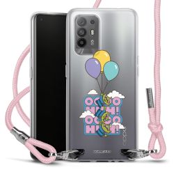 New Carry Case Transparent Stoff rosa/silber