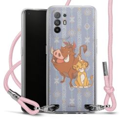 New Carry Case Transparent Stoff rosa/silber