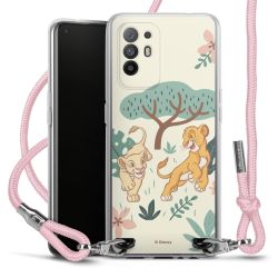 New Carry Case Transparent Stoff rosa/silber