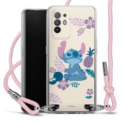 New Carry Case Transparent Stoff rosa/silber