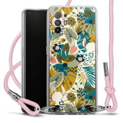 New Carry Case Transparent Stoff rosa/silber