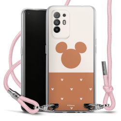 New Carry Case Transparent Stoff rosa/silber