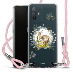 New Carry Case Transparent Stoff rosa/silber