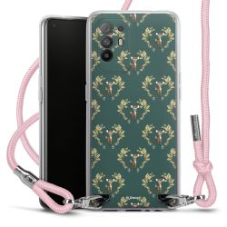 New Carry Case Transparent Stoff rosa/silber