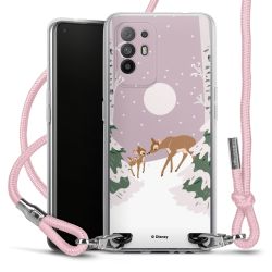 New Carry Case Transparent Stoff rosa/silber