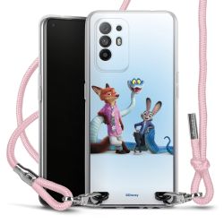 New Carry Case Transparent Stoff rosa/silber