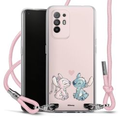 New Carry Case Transparent Stoff rosa/silber