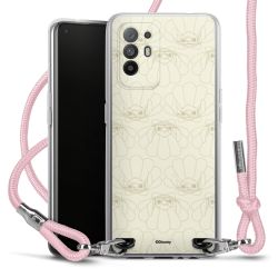 New Carry Case Transparent Stoff rosa/silber